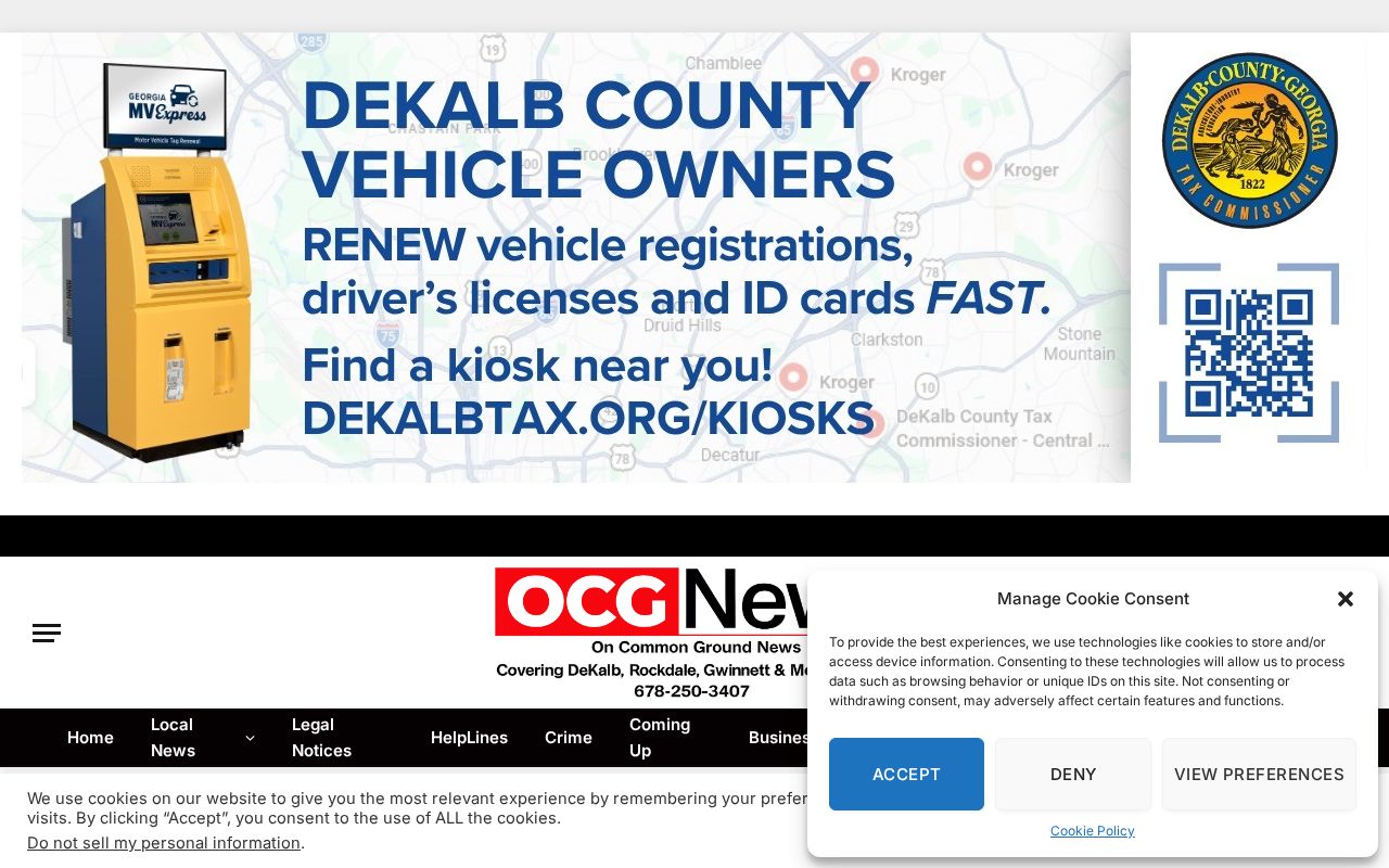 On Common Ground local crime reporting relevant to Stonecrest and DeKalb County
