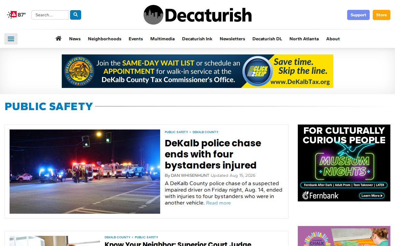 Decaturish DeKalb County public-safety reporting page